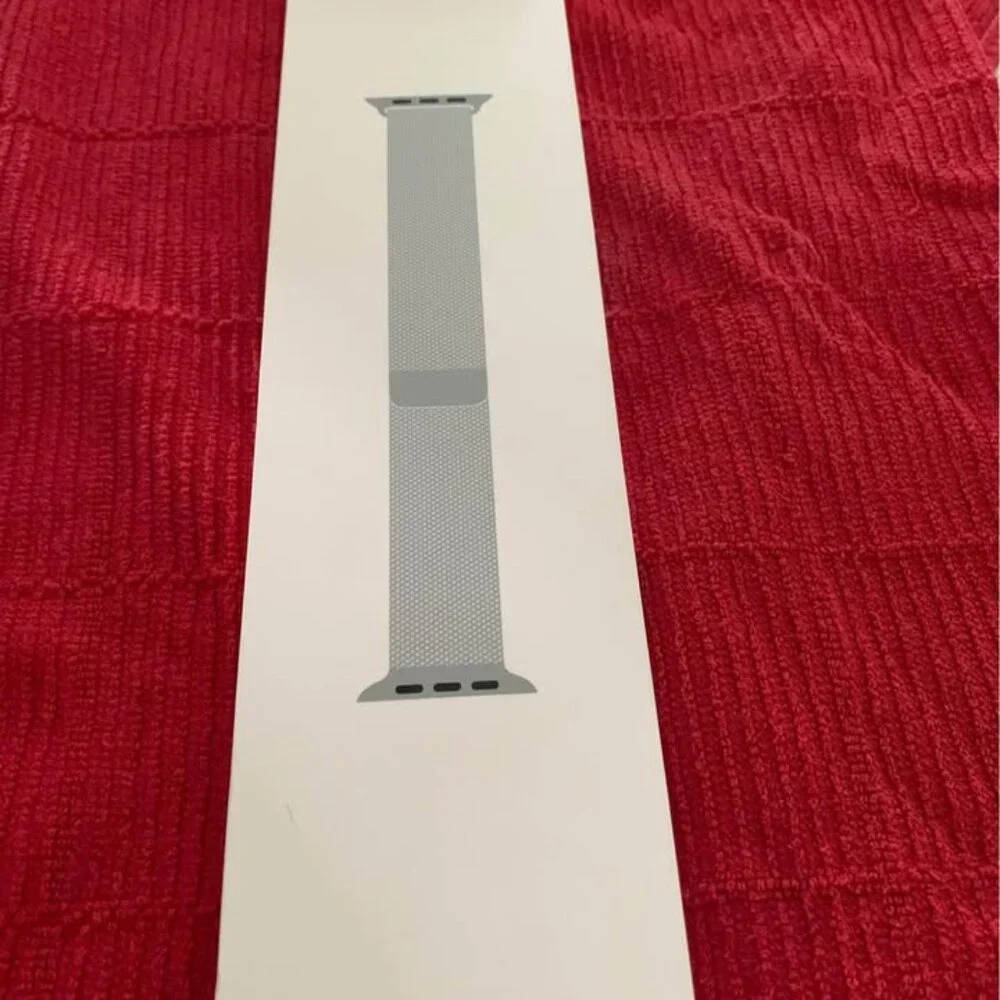 Silver Apple Watch Band